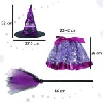 Witch witch costume 3 pieces purple