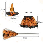 Witch witch costume 3 pieces orange