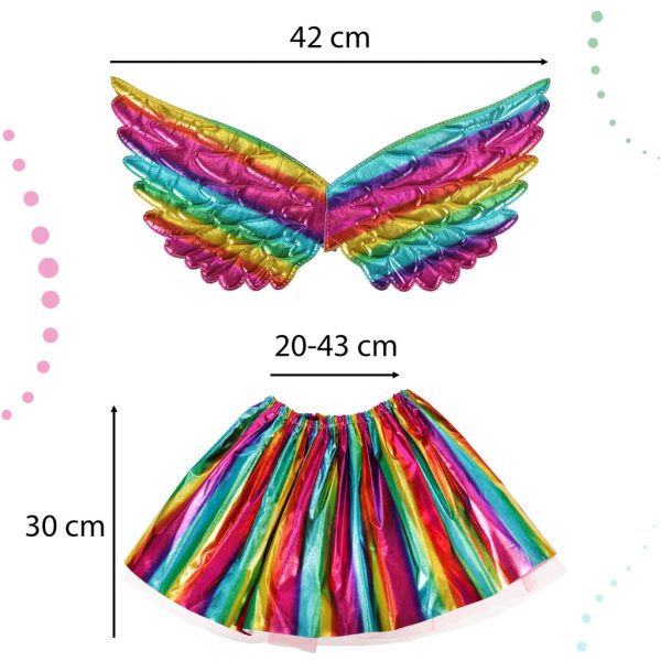 Unicorn costume skirt headband multicolour