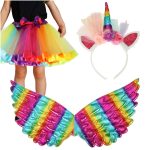 Unicorn costume skirt headband wings