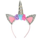 Unicorn costume skirt headband silver