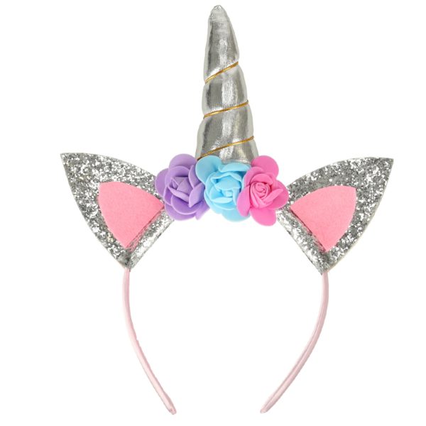 Unicorn costume skirt headband silver