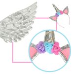 Unicorn costume skirt headband silver