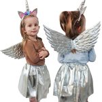 Unicorn costume skirt headband silver