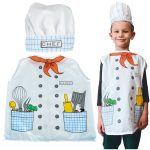 Costume carnival cook baker 3-8 years old
