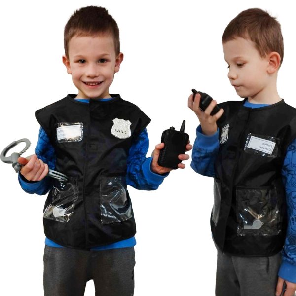 Carnival costume police officer costume set 3-8 years old