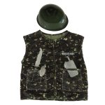 Carnival costume helmet soldier 3-8 years old