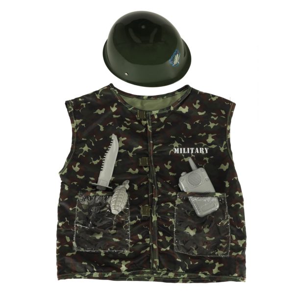 Carnival costume helmet soldier 3-8 years old