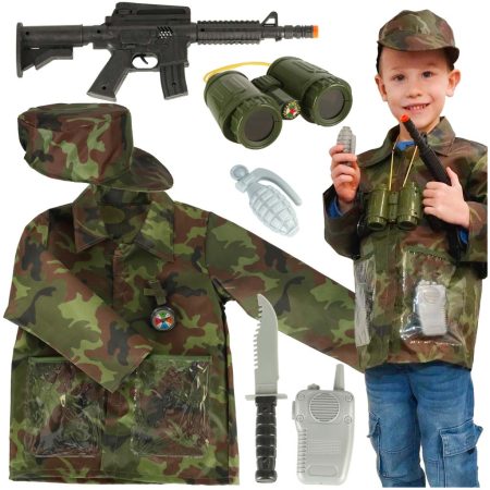 Soldier carnival costume set 3-8 years old