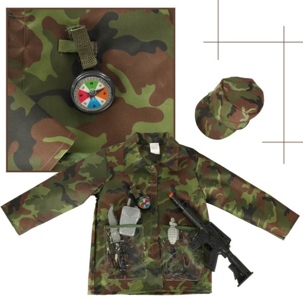 Soldier carnival costume set 3-8 years old