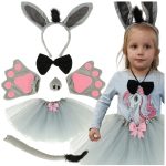 Carnival costume disguise donkey skirt headband 7 items