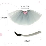 Carnival costume disguise donkey skirt headband 7 items