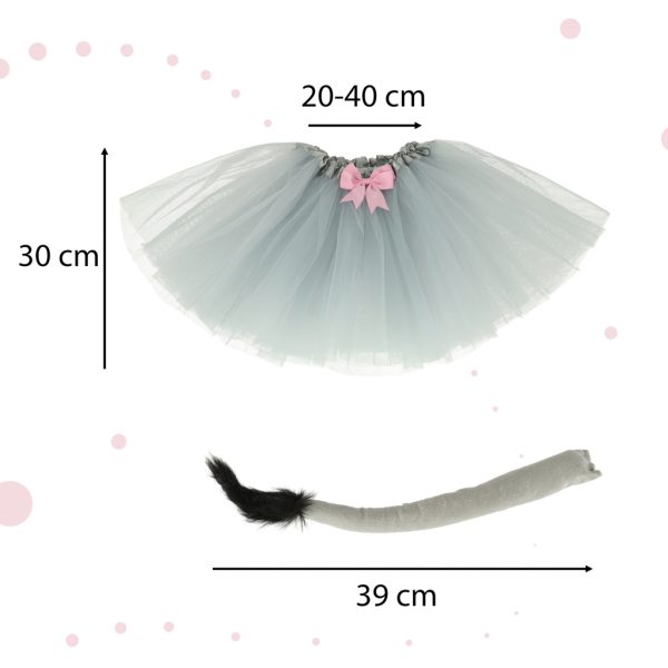 Carnival costume disguise donkey skirt headband 7 items