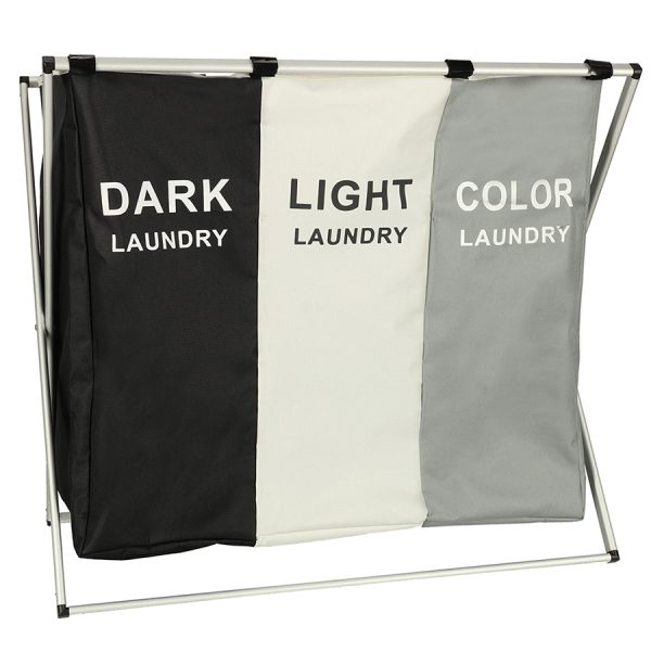 Laundry basket segregation organiser 3 compartments