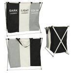 Laundry basket segregation organiser 3 compartments