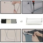 Laundry basket segregation organiser 3 compartments