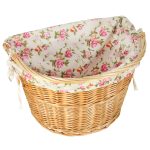 Wicker basket for bicycle flowers