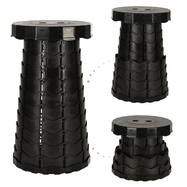 Folding chair folding stool stool black