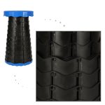 Krzeslo-skladane-rozkladany-stolek-taboret-niebieski-135331 Folding chair folding stool stool blue