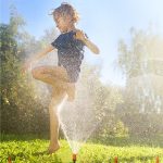 Water curtain garden sprinkler 15m