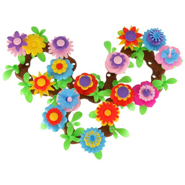 Flowers creative blocks flower garden 104 elements