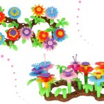 Flowers creative blocks flower garden 104 elements