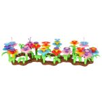 Flowers creative blocks flower garden 104 elements