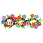 Flowers creative blocks flower garden 104 elements