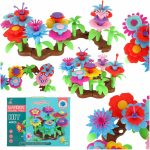 Flowers creative blocks flower garden 48 elements
