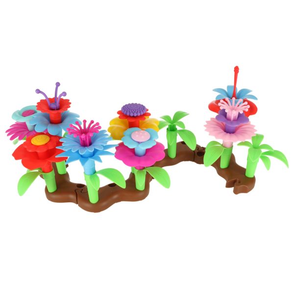 Flowers creative blocks flower garden 48 elements