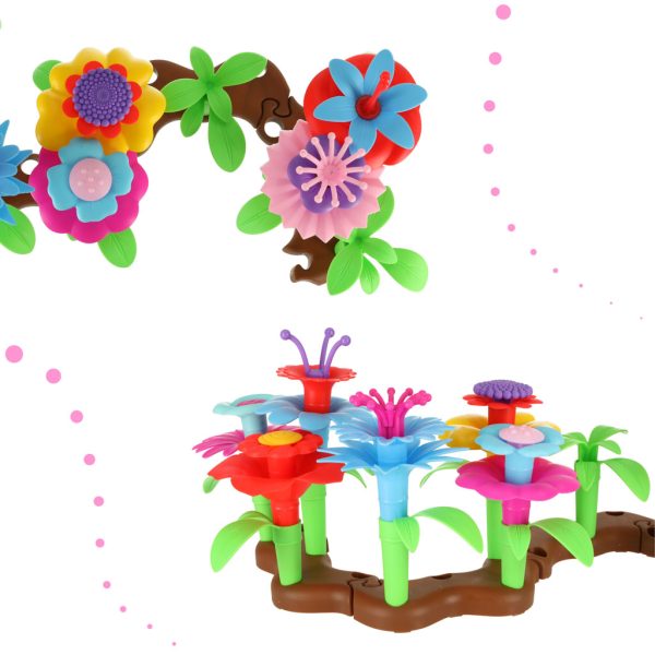 Flowers creative blocks flower garden 48 elements
