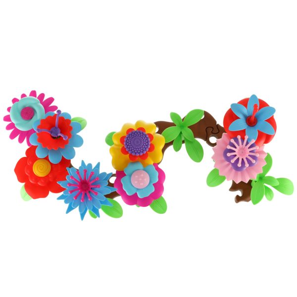 Flowers creative blocks flower garden 48 elements