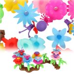 Flowers creative blocks flower garden 48 elements