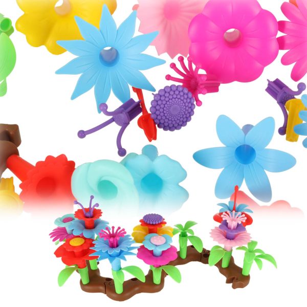 Flowers creative blocks flower garden 48 elements