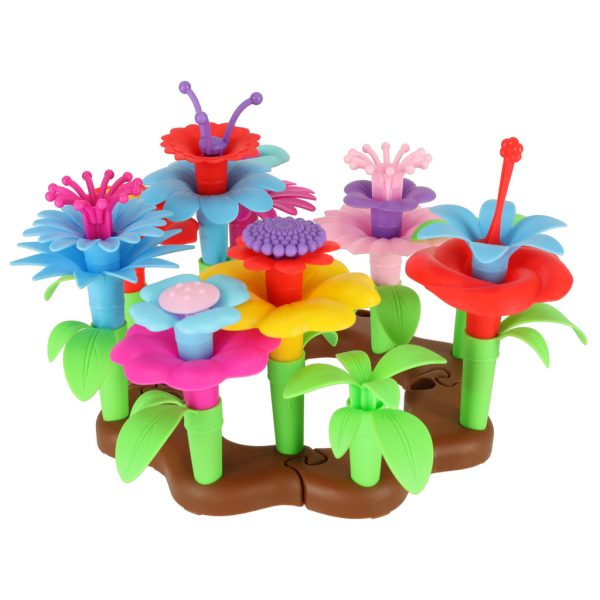 Flowers creative blocks flower garden 48 elements