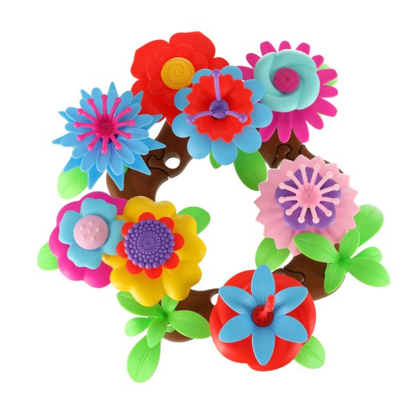 Flowers creative blocks flower garden 48 elements