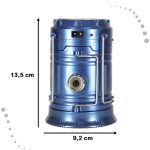 Solar camping lantern tourist lamp blue
