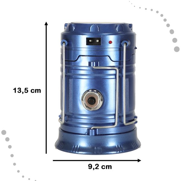 Solar camping lantern tourist lamp blue