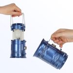 Solar camping lantern tourist lamp blue