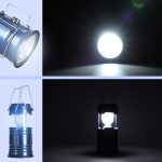Solar camping lantern tourist lamp blue
