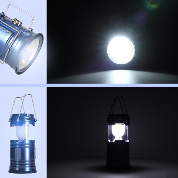 Solar camping lantern tourist lamp blue