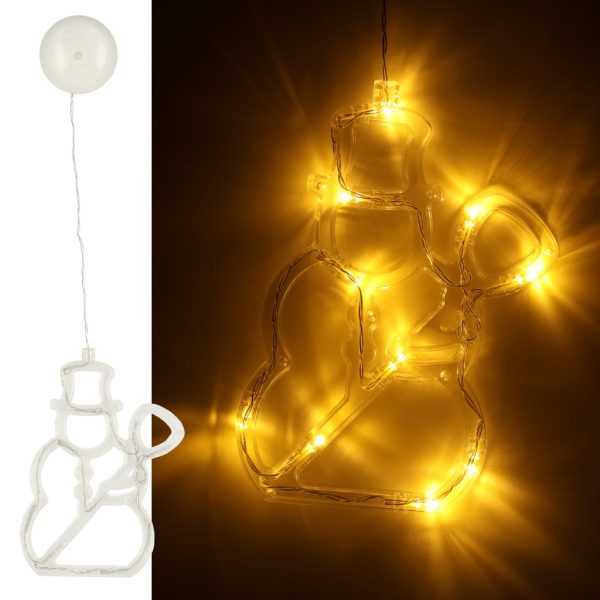 LED pendant lights Christmas decoration snowman 49cm 10 LEDs