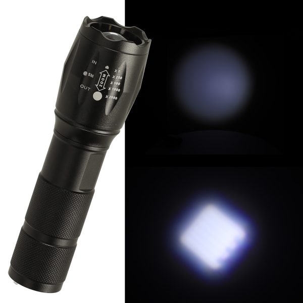 Tactical military LED power USB torch