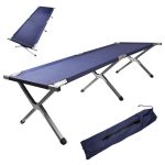 Folding field bed tourist canoe not blue