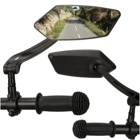 Handlebar adjustable 360 rear-view bicycle mirror 2pcs