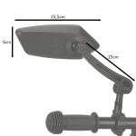 Handlebar adjustable 360 rear-view bicycle mirror 2pcs