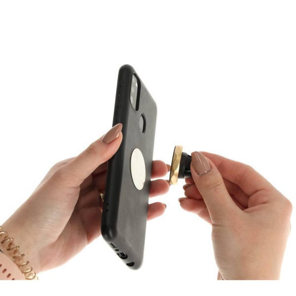 Magnetic phone holder gold