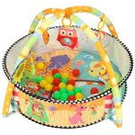 Educational mat for toddlers playpen rattle balls