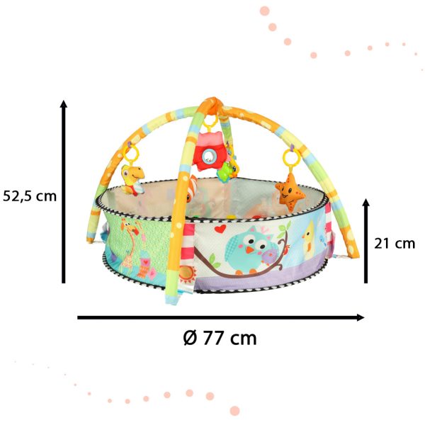 Educational mat for toddlers playpen rattle balls