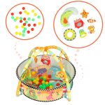 Educational mat for toddlers playpen rattle balls